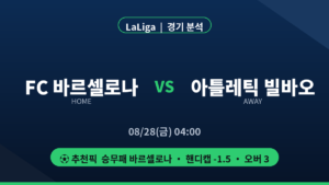 바르셀로나 빌바오 라리가 경기 분석 프리뷰 대진 카드