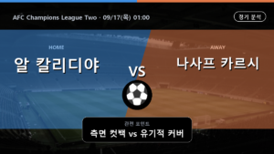 알 칼리디야 나사프 카르시 AFC Champions League Two 경기 분석과 중계 정보