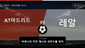 아틀레티코 마드리드 레알마드리드 라리가 경기 분석과 중계 정보