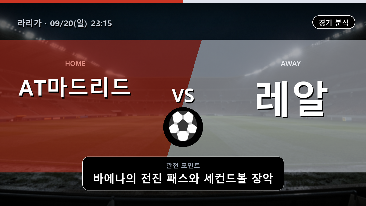 아틀레티코 마드리드 레알마드리드 라리가 경기 분석과 중계 정보