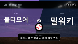 볼티모어 밀워키 MLB 경기 분석과 중계 정보