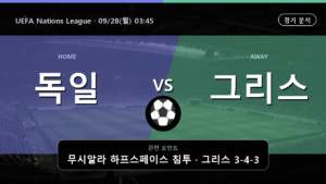 독일 그리스 UEFA Nations League 경기 분석과 중계 정보