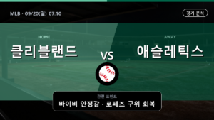 클리블랜드 애슬레틱스 MLB 경기 분석과 중계 정보