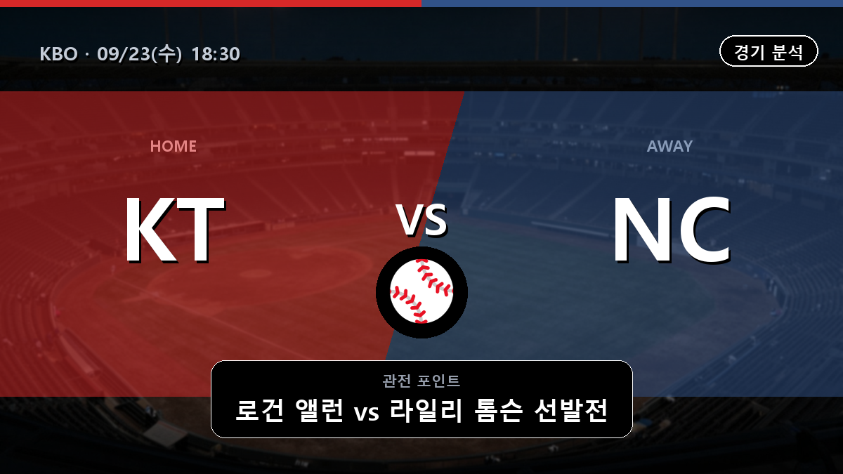 KT NC KBO 경기 분석과 중계 정보