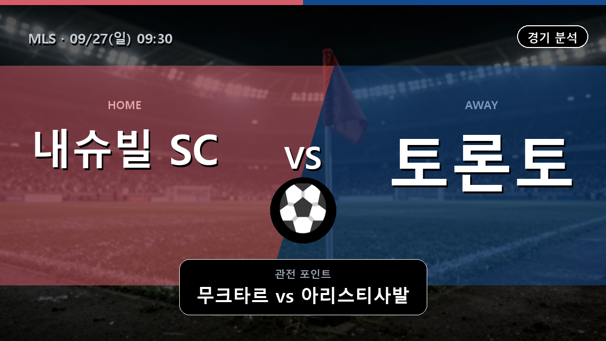 내슈빌 토론토 MLS 경기 분석과 중계 정보