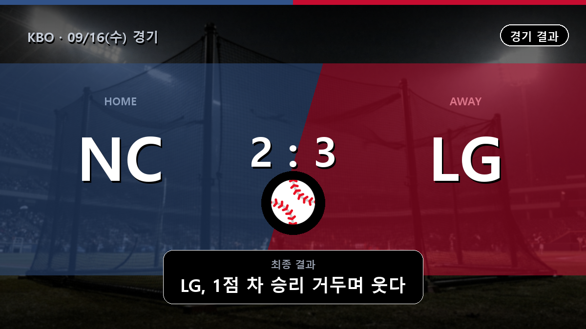 NC LG KBO 경기 하이라이트 결과와 중계 정보