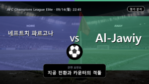 네프트치 파르고나 Al-Jawiya AFC Champions League Elite 경기 분석과 중계 정보