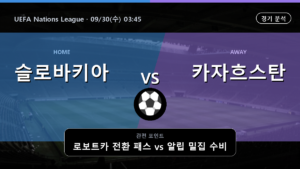슬로바키아 카자흐스탄 UEFA Nations League 경기 분석과 중계 정보
