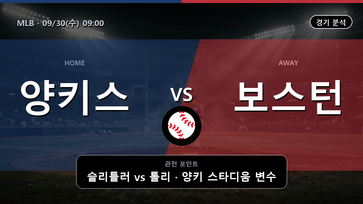 뉴욕 양키스 보스턴 MLB 경기 분석과 중계 정보