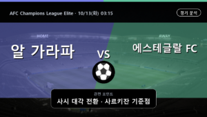 알 가라파 에스테글랄 AFC Champions League Elite 경기 분석과 중계 정보