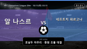 알 나스르 네프트치 파르고나 AFC Champions League Elite 경기 분석과 중계 정보