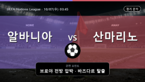 알바니아 산마리노 UEFA Nations League 경기 분석과 중계 정보