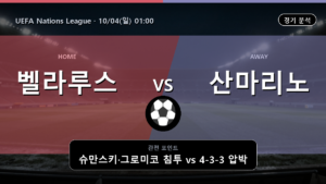 벨라루스 산마리노 UEFA Nations League 경기 분석과 중계 정보