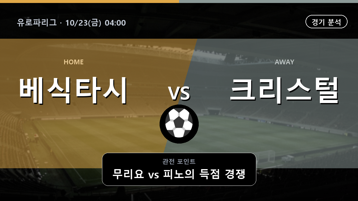 베식타시 크리스털 유로파리그 경기 분석과 중계 정보