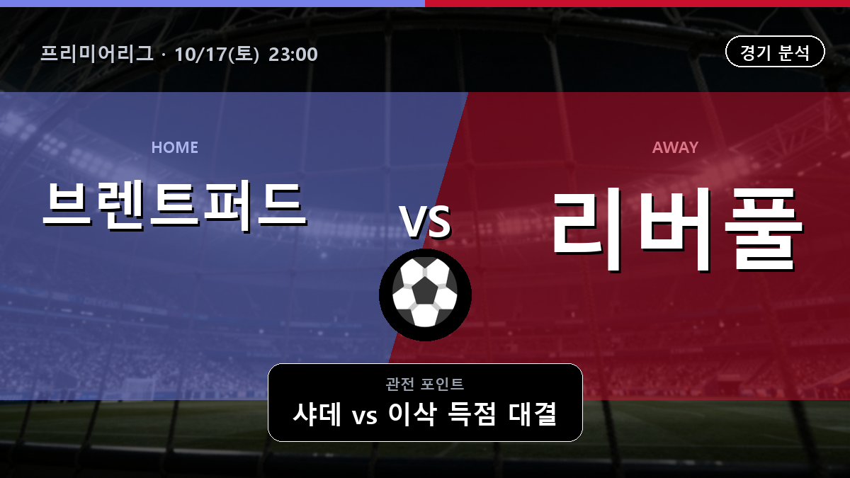 브렌트퍼드 리버풀 프리미어리그 경기 분석과 중계 정보