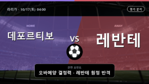데포르티보 레반테 라리가 경기 분석과 중계 정보