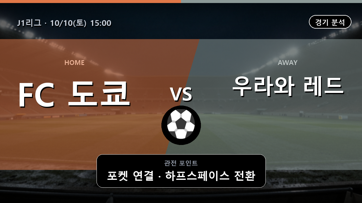 도쿄 우라와 레드 J1리그 경기 분석과 중계 정보