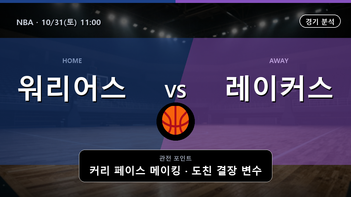골든스테이트 워리어스 LA 레이커스 NBA 경기 분석과 중계 정보