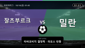 잘츠부르크 밀란 유로파리그 경기 분석과 중계 정보