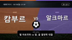 캄부르 알크마르 잔스트리크 에레디비시 경기 분석과 중계 정보