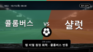 콜롬버스 샬럿 MLS 경기 분석과 중계 정보
