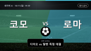코모 로마 세리에 A 경기 분석과 중계 정보