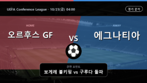 오르후스 GF 에그나티아 로고지나 UEFA Conference League 경기 분석과 중계 정보