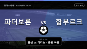 파더보른 함부르크 분데스리가 경기 분석과 중계 정보