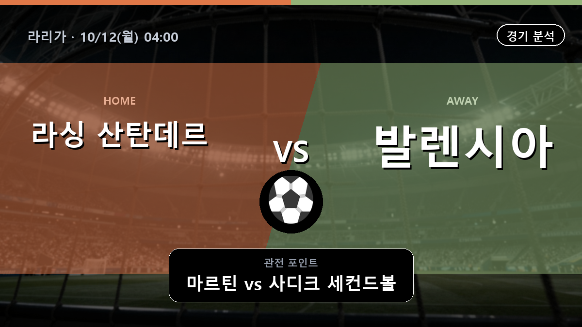 라싱 산탄데르 발렌시아 라리가 경기 분석과 중계 정보