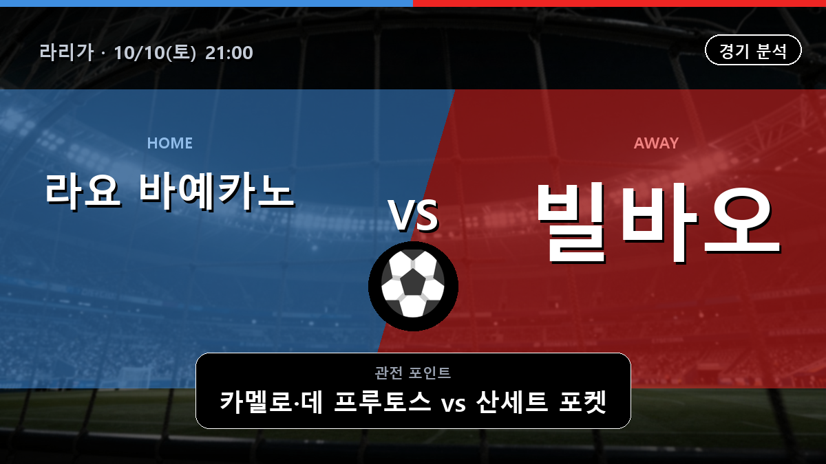 라요 바예카노 아틀레틱 빌바오 라리가 경기 분석과 중계 정보