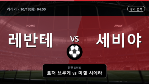 레반테 세비야 라리가 경기 분석과 중계 정보