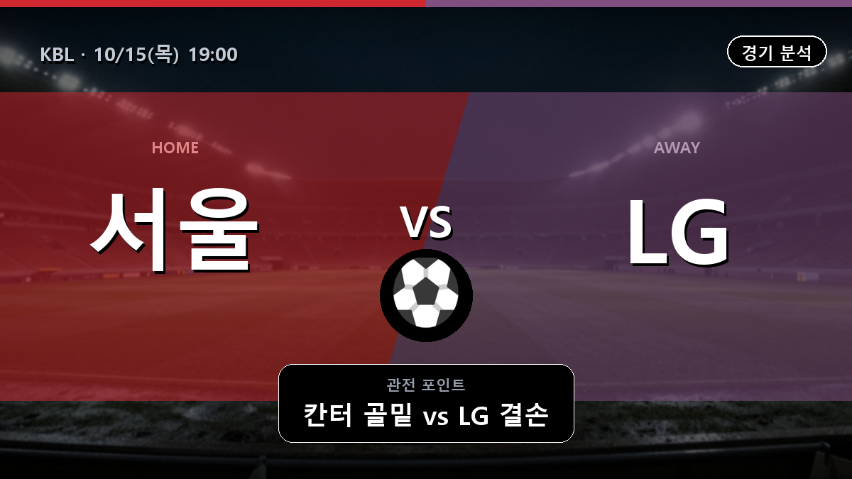 서울 삼성 창원 LG KBL 경기 분석과 중계 정보