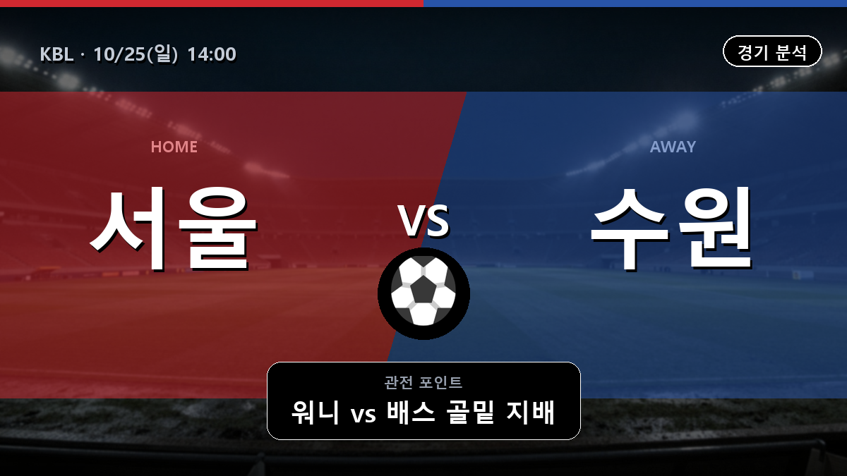 서울 SK 수원 KT KBL 경기 분석과 중계 정보