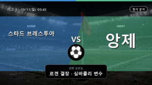 스타드 브레스투아 29 앙제 리그 1 경기 분석과 중계 정보