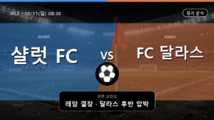 샬럿 달라스 MLS 경기 분석과 중계 정보