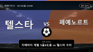 텔스타 페예노르트 에레디비시 경기 분석과 중계 정보