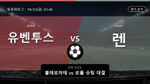 유벤투스 렌 유로파리그 경기 분석과 중계 정보